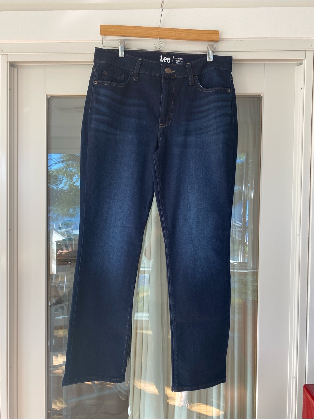 Lee Womens Indigo Straight Leg Jeans